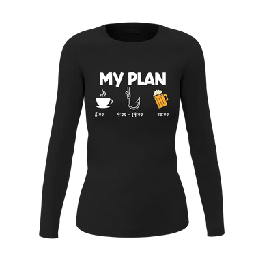 My Fishing Plan Women Long Sleeve Shirt